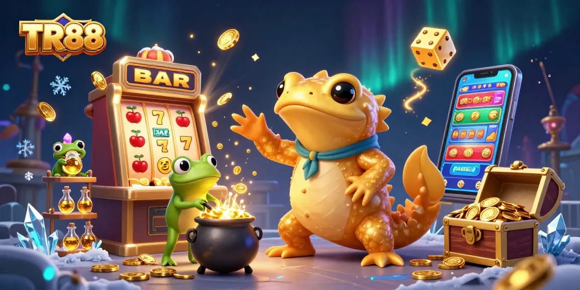 Experience winning moments at TR88 with lively 3D casino elements bursting with excitement.
