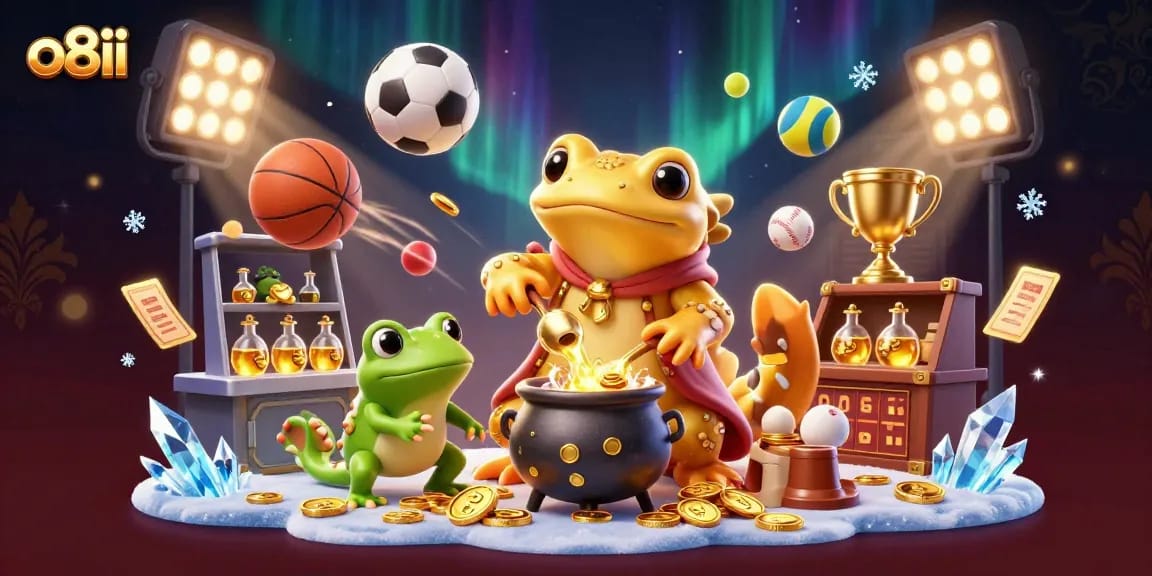 Engage in dynamic sports betting with o8ii, featuring exciting elements and characters.