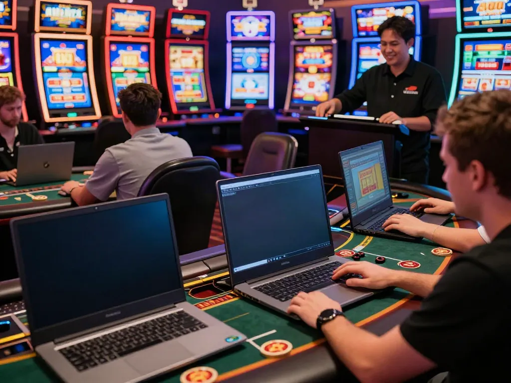 Players enjoying the best casinos not on GamStop in an engaging online environment.