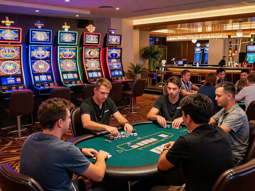 Experience the thrill at the best casinos not on GamStop with diverse players enjoying various games.