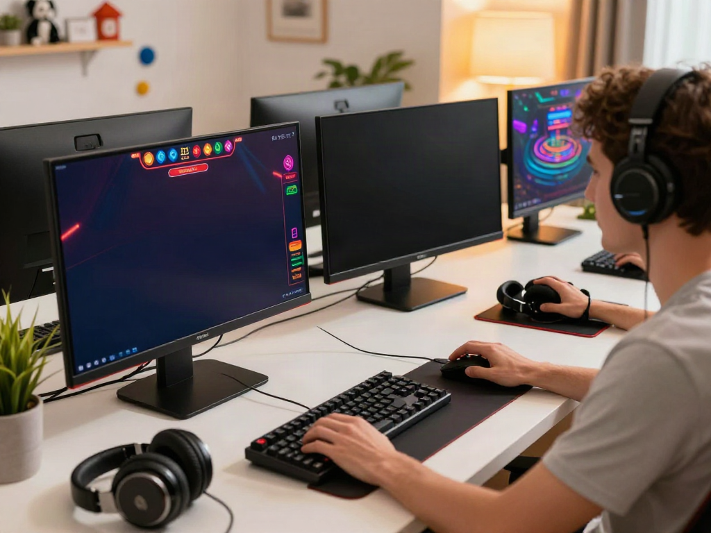 Online player enjoying the best casinos not on gamstop in a cozy gaming setup.
