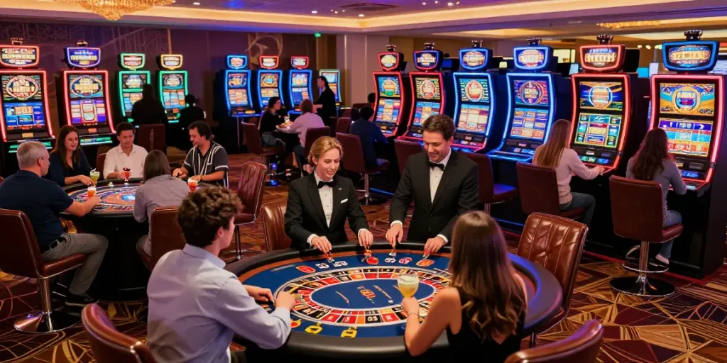 Explore the best casinos not on GamStop with diverse players enjoying thrilling games.