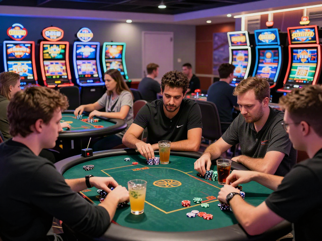 Exciting scene showcasing the best casinos not on GamStop with players enjoying vibrant games.