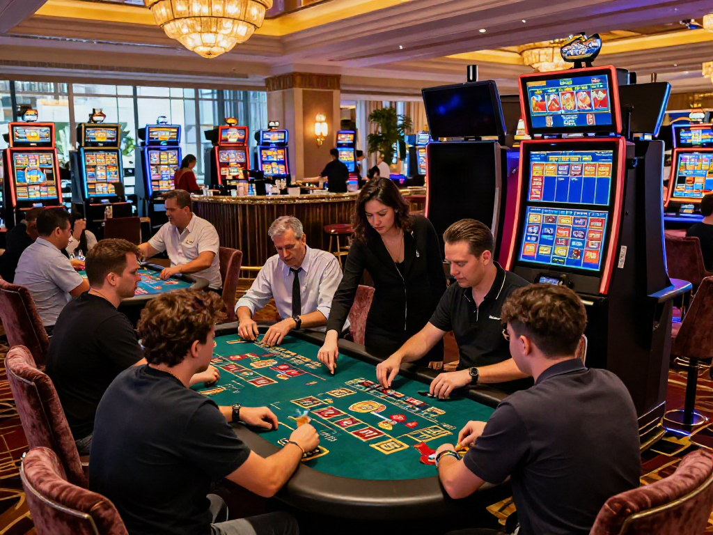Enjoying the best casinos not on gamstop with vibrant gaming atmosphere and elegant décor.