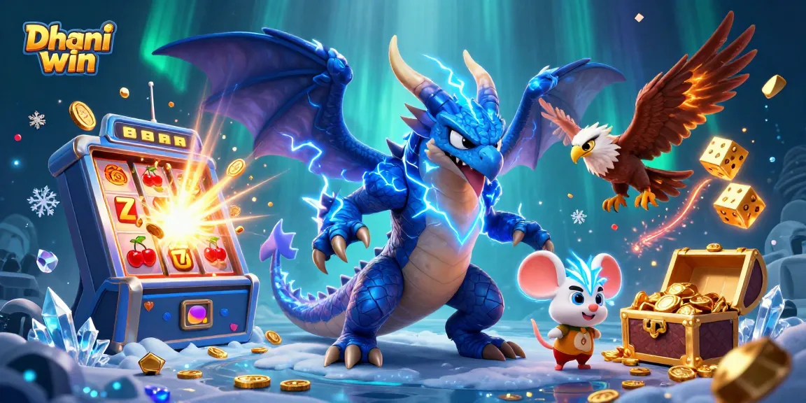 Dhani win showcases an exhilarating gaming experience with vibrant 3D characters and an exciting casino atmosphere.