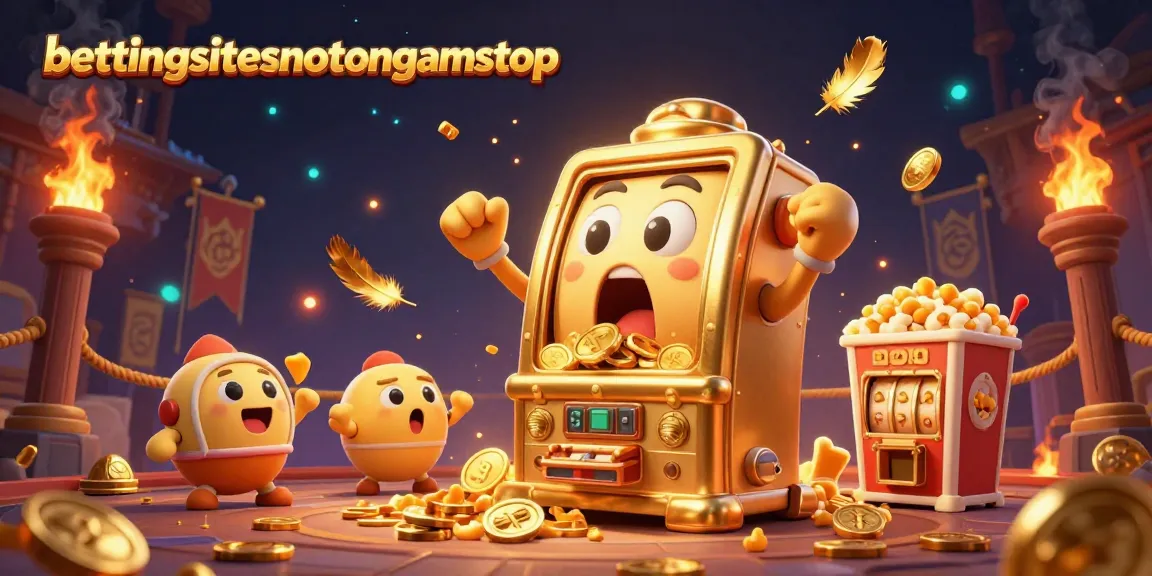 Experience thrilling wins at bettingsitesnotongamstop with vibrant gold coins and exciting slot action.
