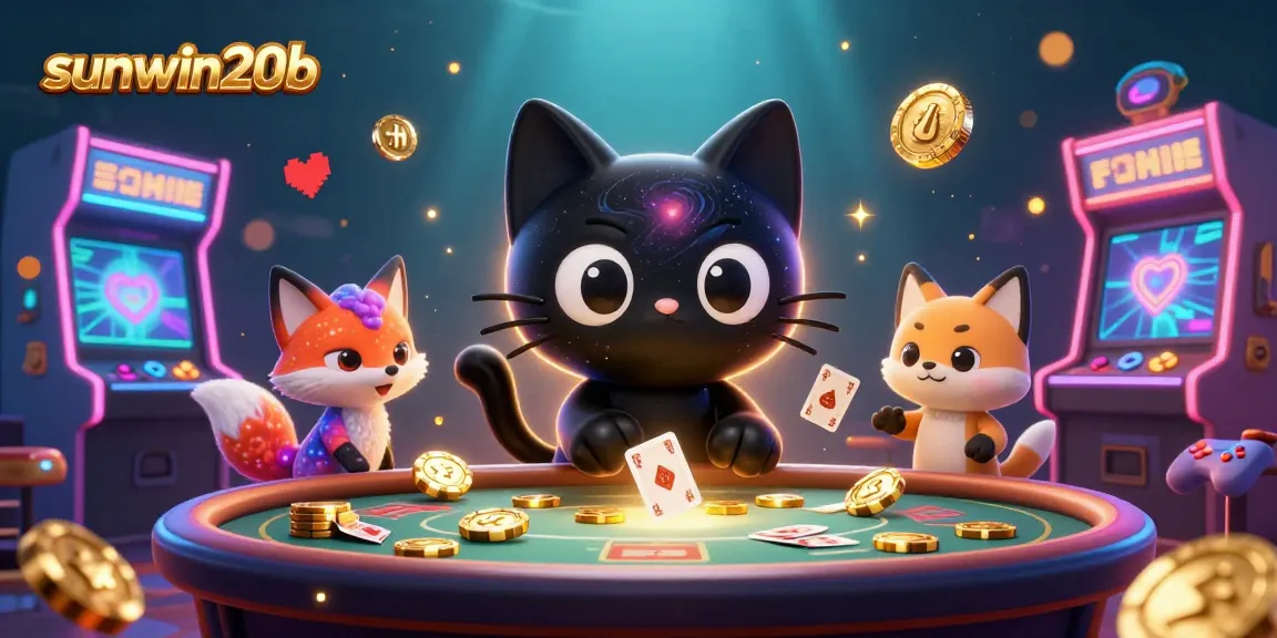 Experience exciting wins at sunwin20b with vibrant gaming illustrations showcasing the cosmic casino adventure.